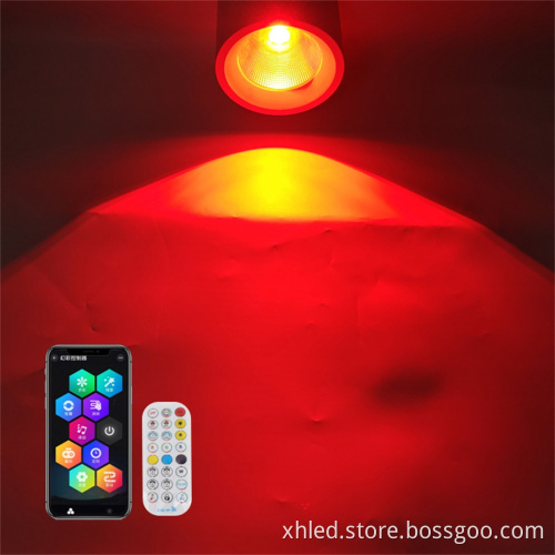 Christmas Hot Selling Remote Control RGBW Indoor Surface Mounted Downlight